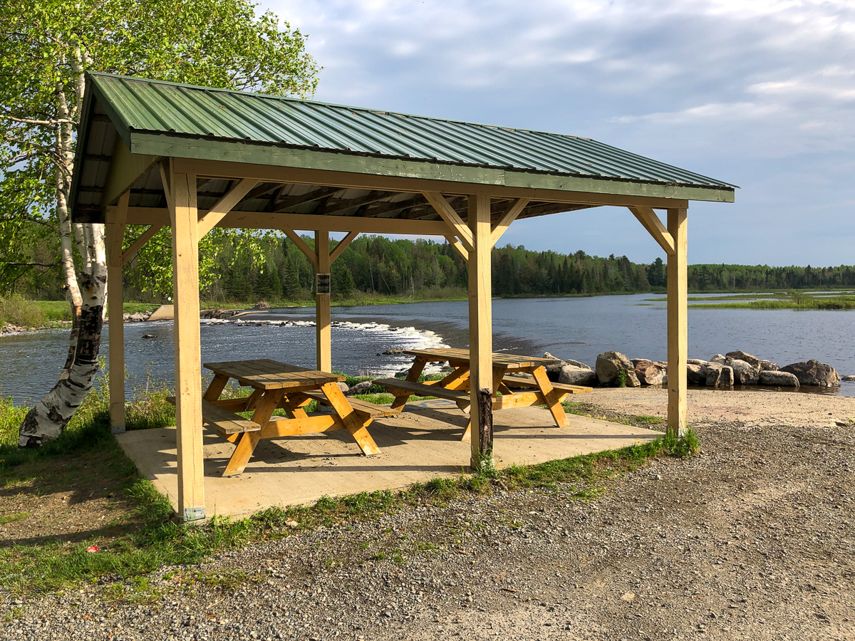 Shelter at the Benton Deadwater Boat Launch